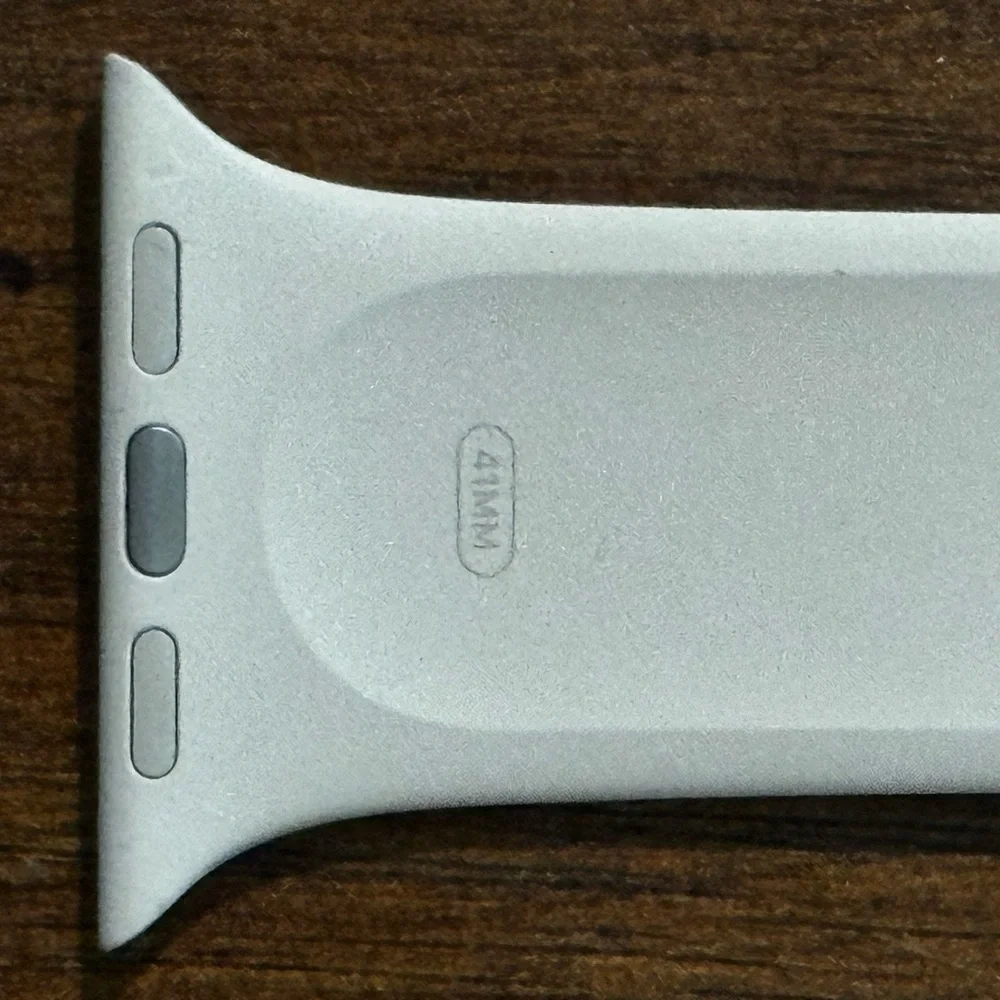 Tan/grey Apple Watch Band